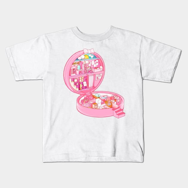 Cute Pocket Home Kids T-Shirt by VelvepeachShop